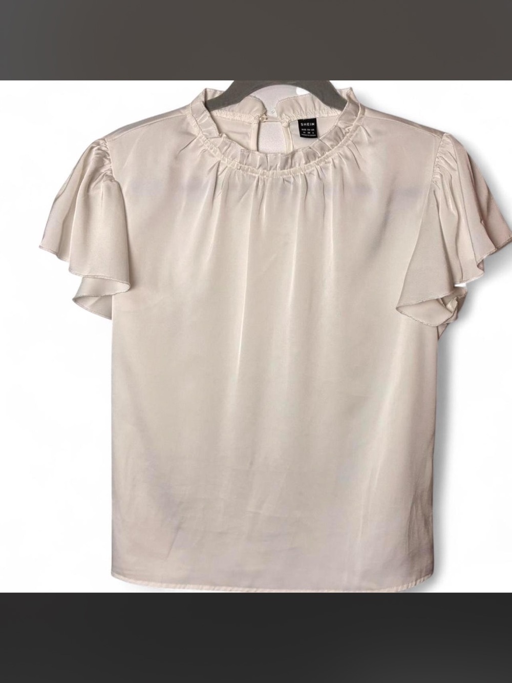 SHEIN- Women's blouse with ruffle sleeve-Size: M